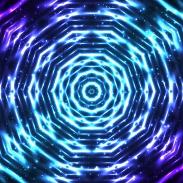 Shining abstract star snowflake Stock Illustration