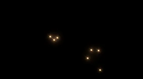 Shining Aliens Objects Flickering in the Sky Video stock 36203066