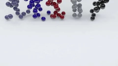 Shining Bead Balls Stock Footage 70144875