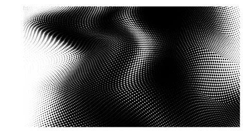 Shining black halftone frame template. For invitation, greeting card. Illustrazione stock