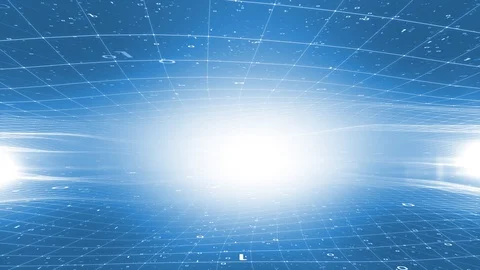 Shining blue binary numbers network net motion Vídeo Stock 129386520