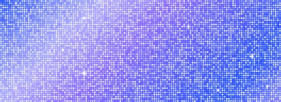 Shining blue disco party pattern background. Iridescent sequin mosaic texture Stock Illustration