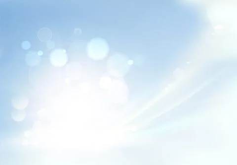 Shining blue flow. Vector illustration, contains transparencies, gradients and Illustrazione stock