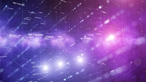 Shining blurred internet network cloud technology word cloud Stock Footage 332814435