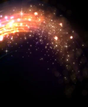 Shining bokeh illustration Stock Illustration