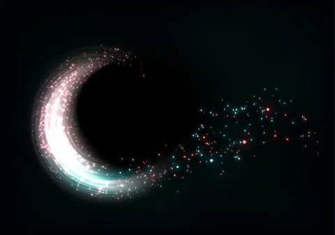 Shining bokeh illustration. Stock Illustration