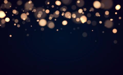 Shining bokeh isolated on transparent background Stock Illustration