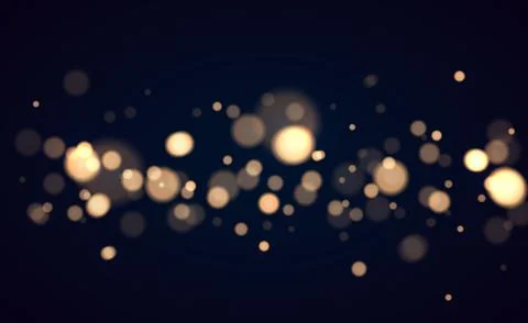 Shining bokeh isolated on transparent background Stock Illustration