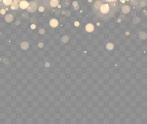 Shining bokeh isolated on transparent background Stock Illustration
