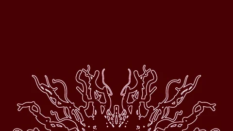 Shining bright abstract pattern of color tracery Video stock 116193775