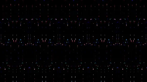 Shining bright light of subtle colorful movements with dots, black background 스톡 동영상 248147269