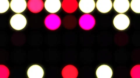 Shining bright light of subtle colorful movements with dots, black background Stock Footage 294188305