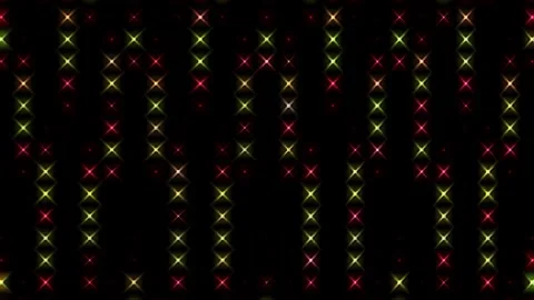 Shining bright light of subtle colorful movements with dots, black background Stock-Footage 294188619
