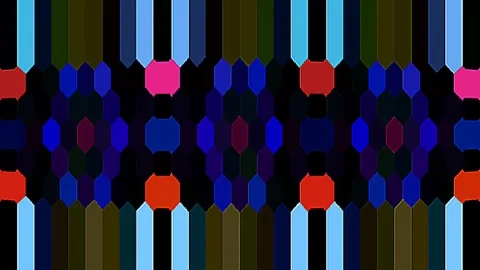 Shining bright light of subtle colorful movements with dots, black background 動画素材 310061999