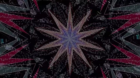 Shining bright light of subtle colorful movements with dots, black background 動画素材 310295258