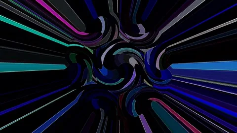 Shining bright light of subtle colorful movements with dots, black background Stock-Footage 310295774