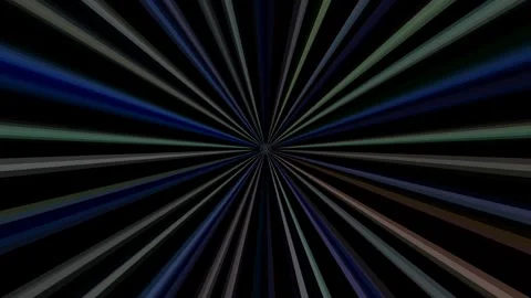 Shining bright light of subtle colorful movements with dots, black background Stock Footage 310789792