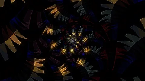 Shining bright light of subtle colorful movements with dots, black background Stock-Footage 310808033