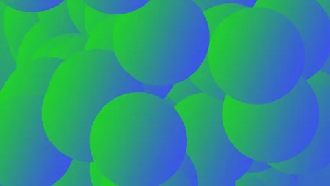 Shining bubble blue green abstract animation Stock Footage 324684837