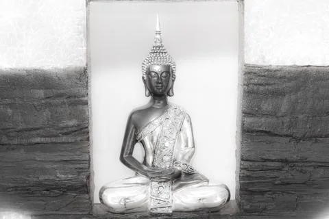 Shining buddha Stock-Fotos