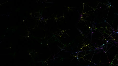 Shining chain.Blue plexus and lightning abstract technology and engineering Stock Footage 95293028