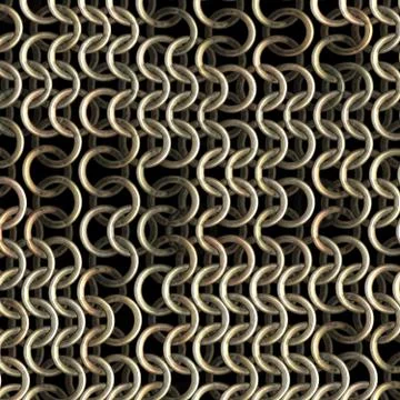 Shining chainmail Stock Illustration