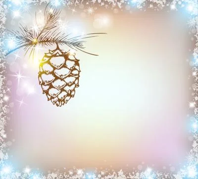 Shining Christmas background Stock Illustration