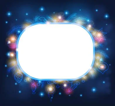Shining Christmas background Stock Illustration