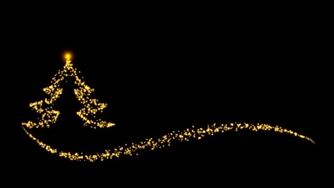 Shining christmas tree motion graphics with night background Stock Footage 144684965