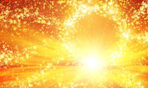 Shining circle of stars Stock Photos
