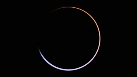 Shining circular arc motion graphics with night background Stock Footage 132413099