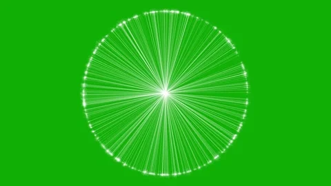 Shining Circular Lines Animation | Radiant Looping Light Pattern Stock Footage 310688894