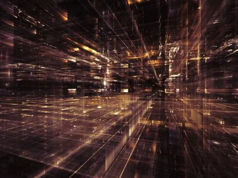 Shining City Stock Illustration