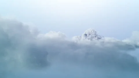 Shining Clouds Over Pastel Sky View Video stock 306815681