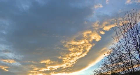 Shining clouds Stock Photos