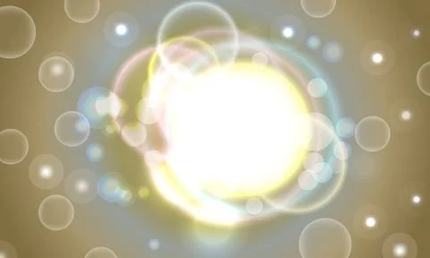 Shining colorful bubbles background. circle light. blur circle. Stock Illustration