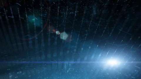 Shining computer binary numbers animation Stock Footage 128931843