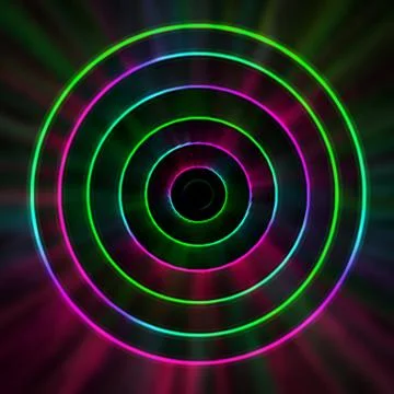 Shining concentrical rings Stock Illustration