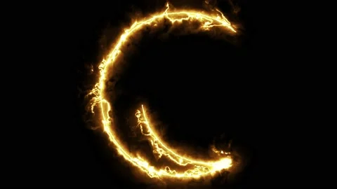 Shining creating a crescent moon shape animation. Ramadan Kareem background. Stock Footage 184131930