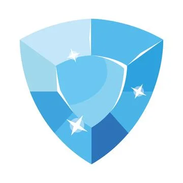 Shining crystal of sapphire Stock Illustration