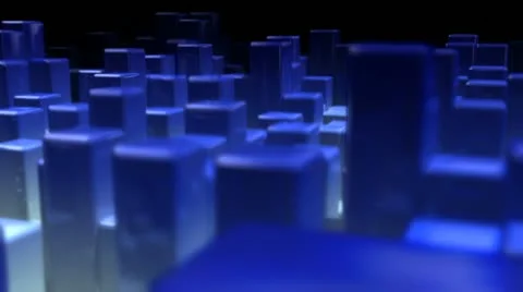 Shining cubes of euro Stock Footage 22013297