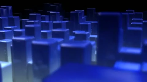 Shining cubes of us dollar 動画素材 22012727