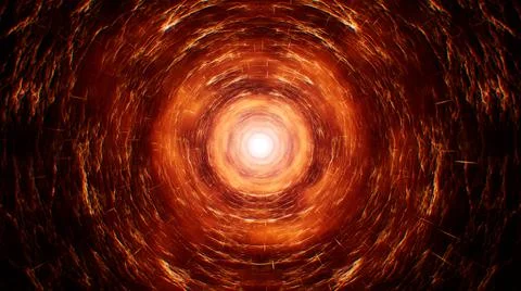 Shining Dark Burning Fire Cave Background 스톡 일러스트