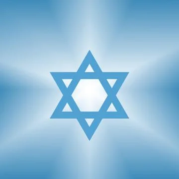 Shining david star Stock Illustration