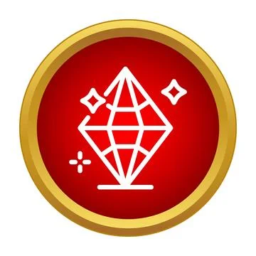 Shining diamond gem with sparkling icon concept Stock Illustration