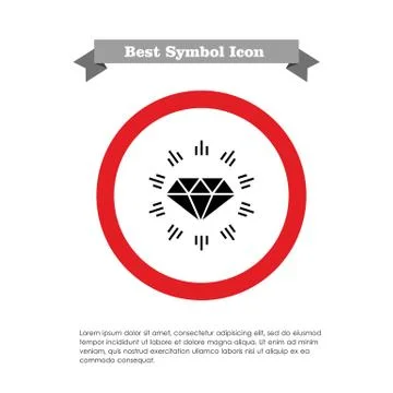 Shining diamond Stock-Illustration