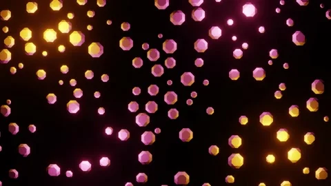 Shining Diamonds Loop On Black Background Stock Footage 131236587