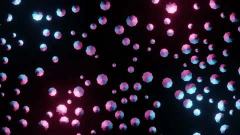 Shining Diamonds Loop On Black Background Stock Footage 131236589