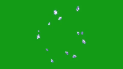 Shining diamonds motion graphics with green screen background Stock Footage 136929766