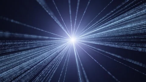 Shining digital optic fiber lines background Stock-Footage 323494022
